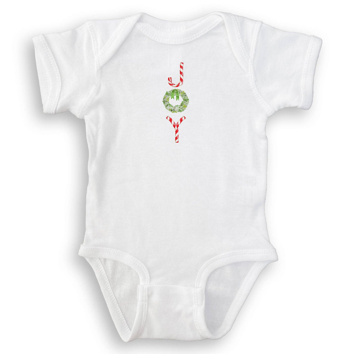 Joy with Candy Canes and Wreath Kitchen Towel