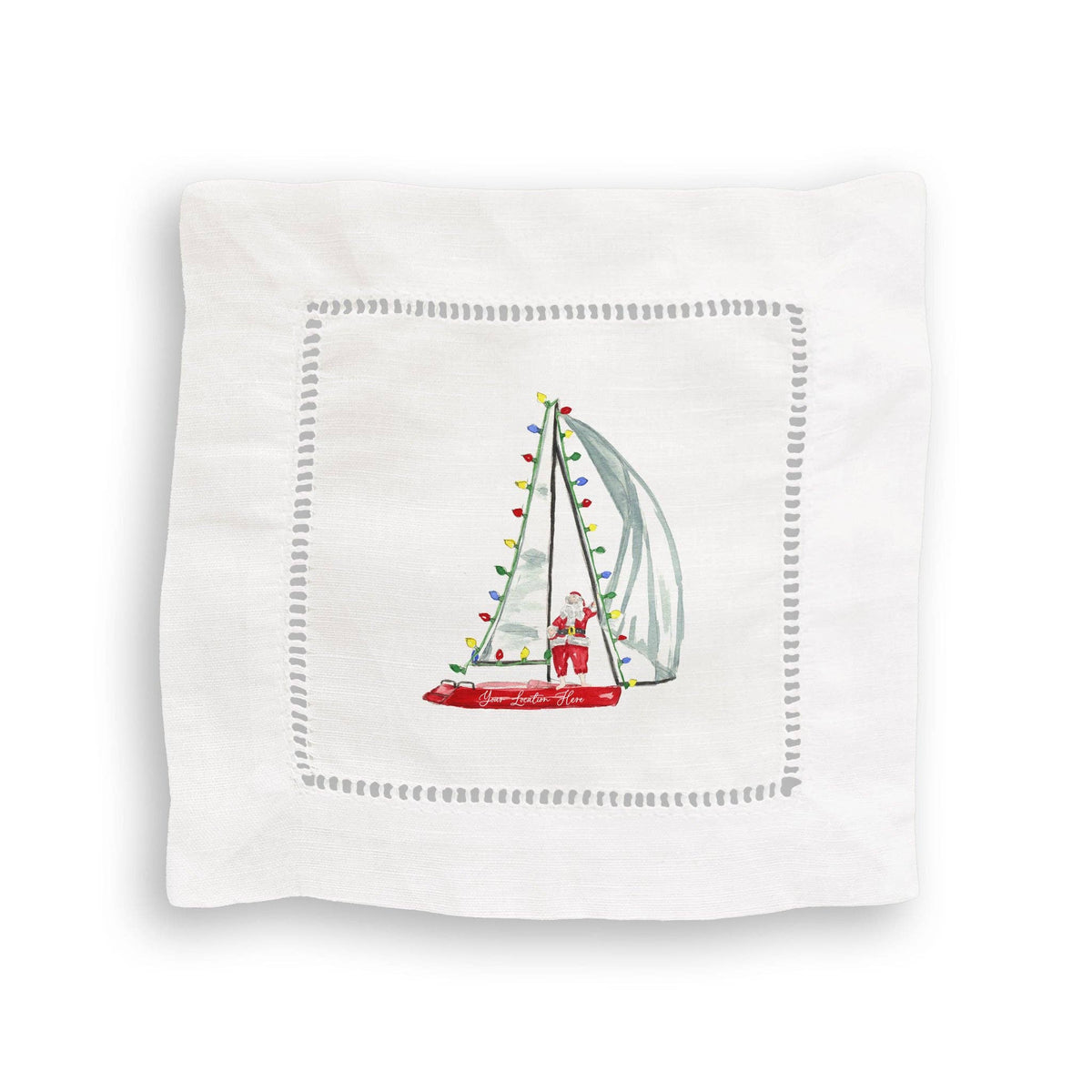Sailing Santa Kitchen Towel