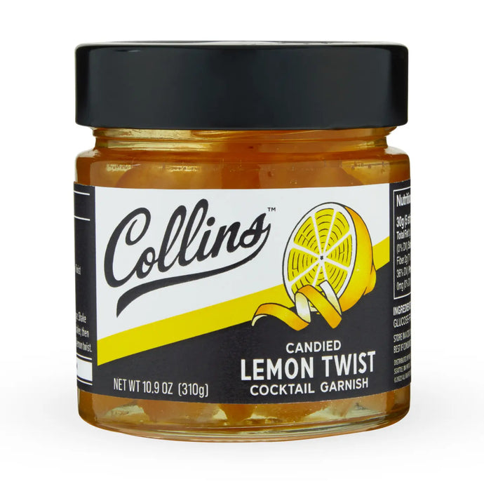 Italian Candied Lemon Peel Twist Garnish - 10.9oz