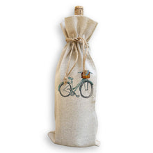 Load image into Gallery viewer, Blue Bike with Hydrangeas
