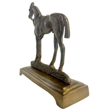 Load image into Gallery viewer, Antiqued Brass Horse Door Stopper | Vintage | Home Accents
