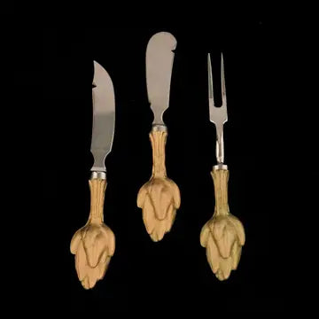 Michael Michaud Table Art - 3 Piece Artichoke Hostess Set