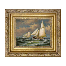 Load image into Gallery viewer, Puritan and Genesta Vintage Painting Print on Canvas

