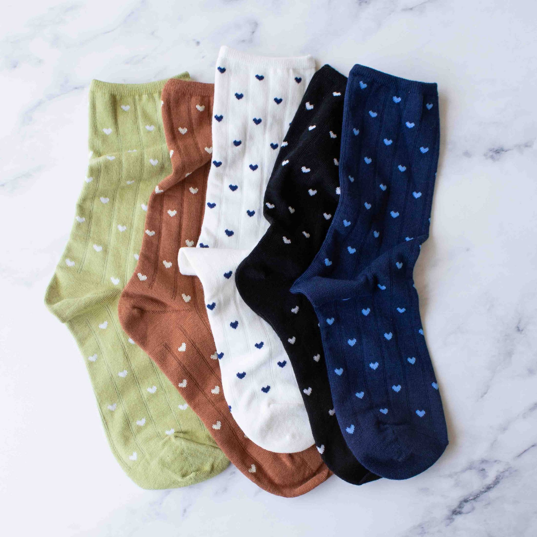 Women's Heart Crew Socks