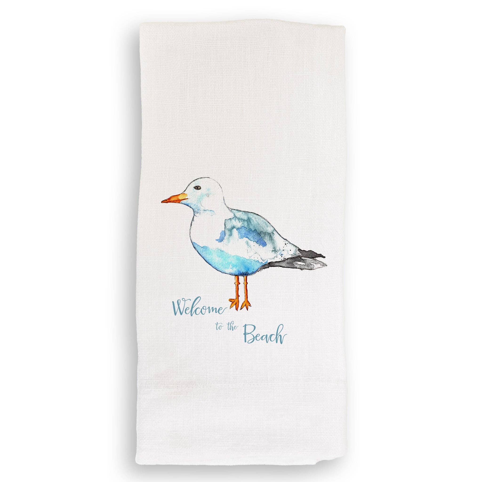 Seagull with Welcome to the Beach