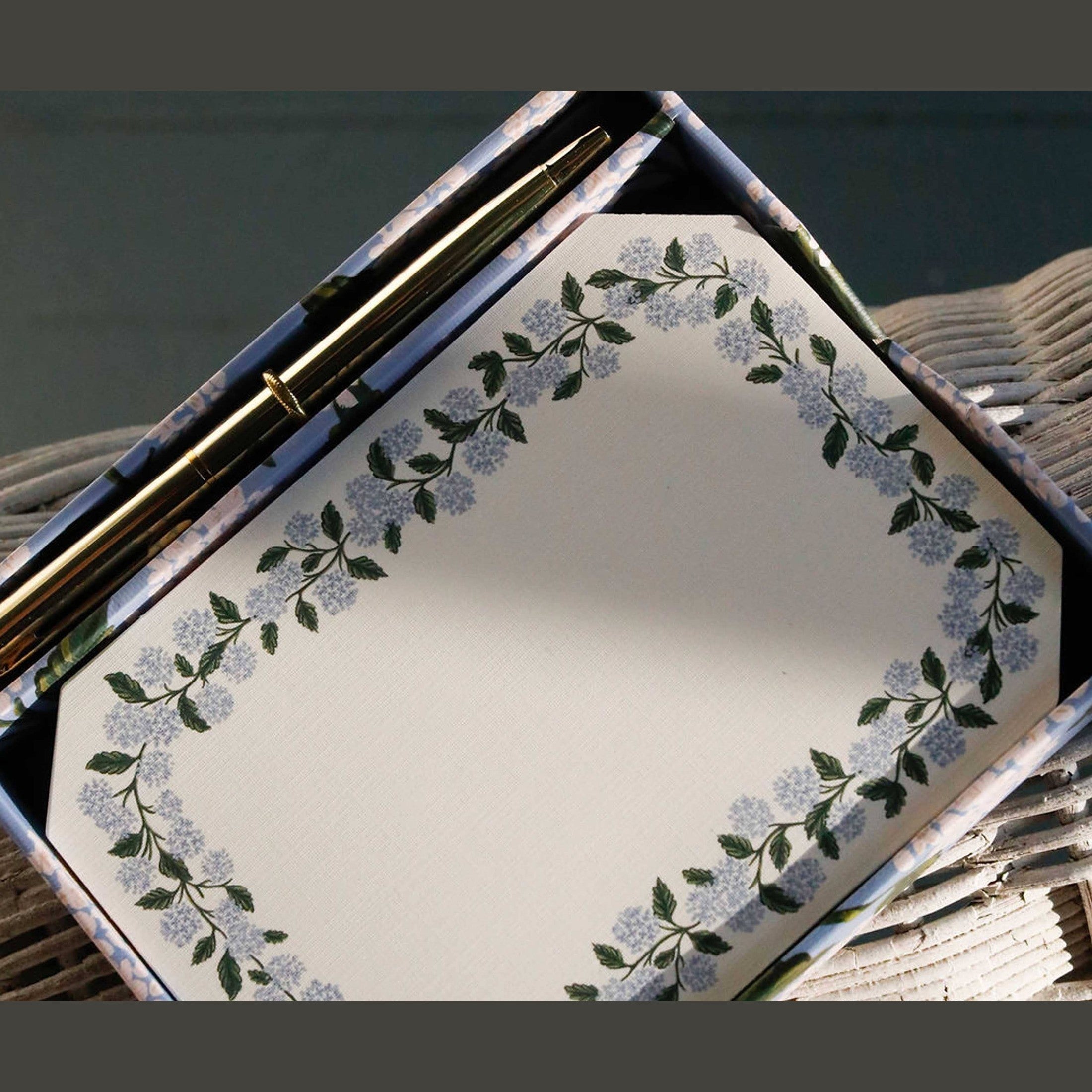Hydrangea Note Writing Set