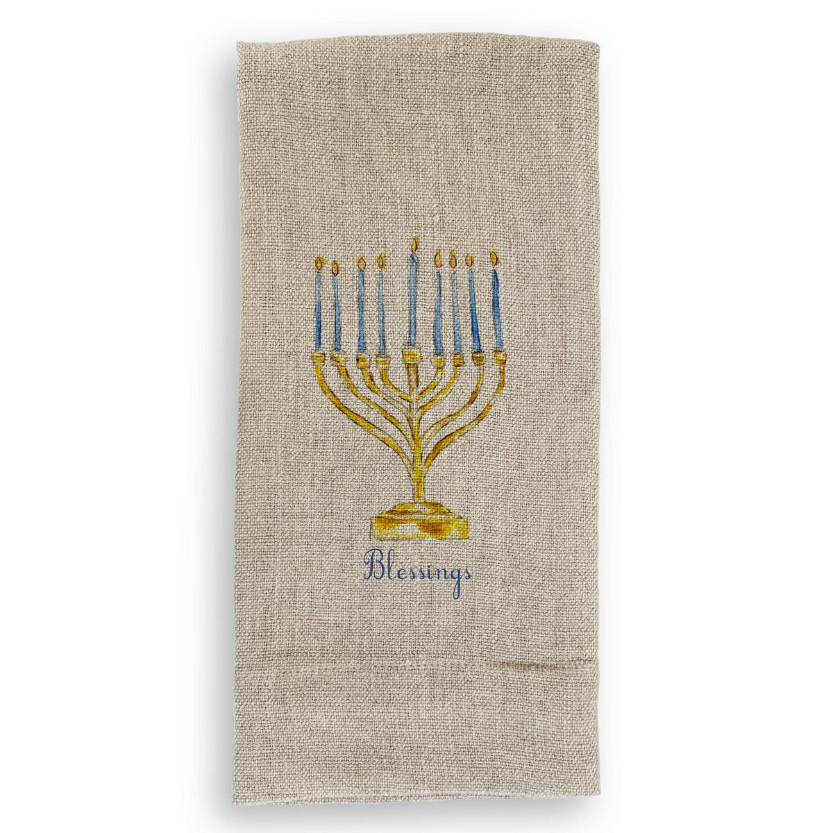 Menorah with Blessings
