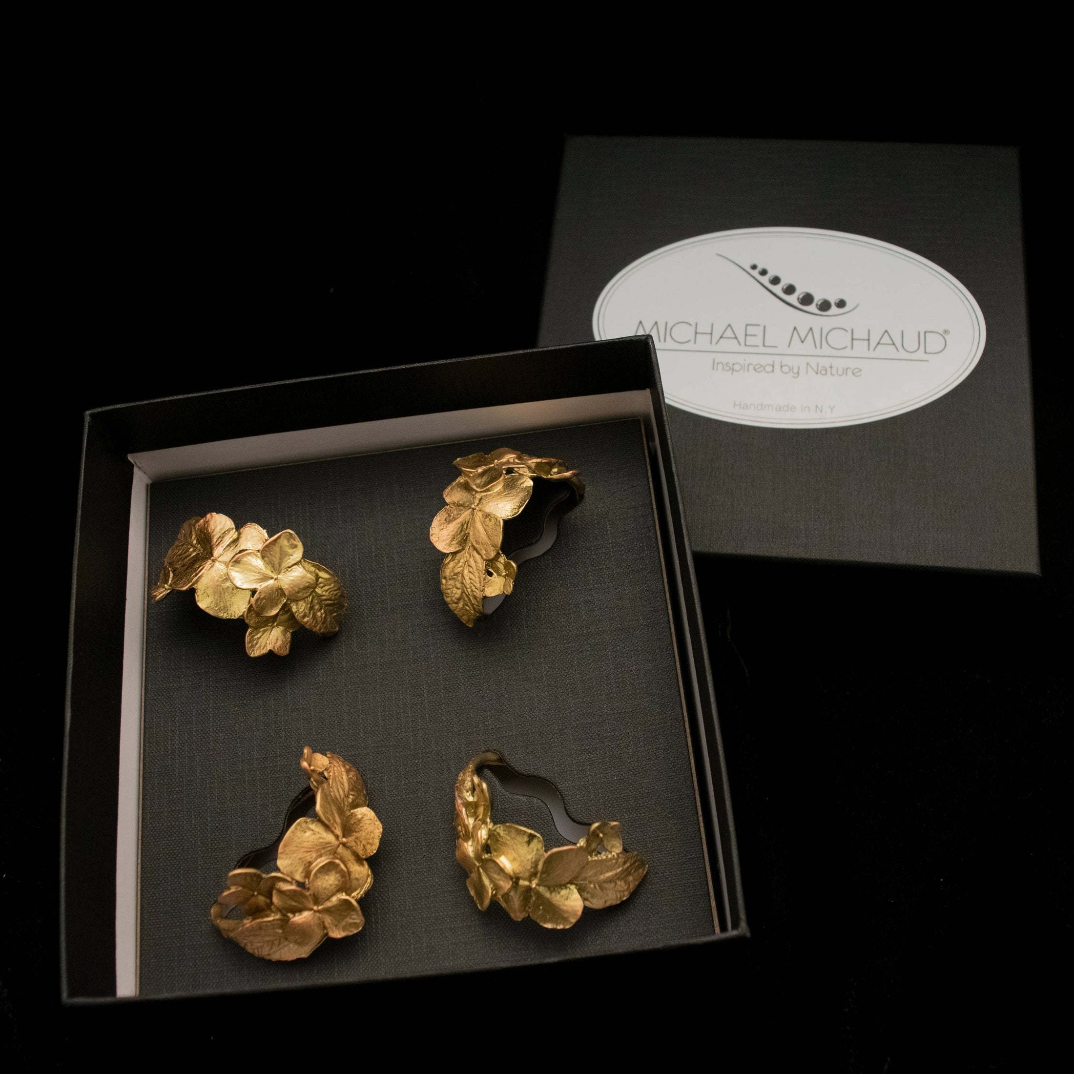 Hydrangea Napkin Rings - Set of 8