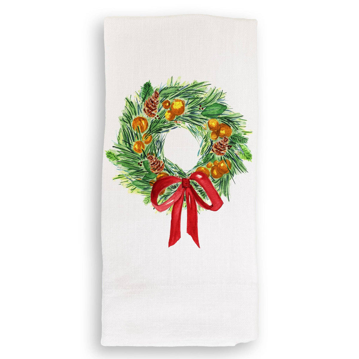 Christmas Wreath Guest towel