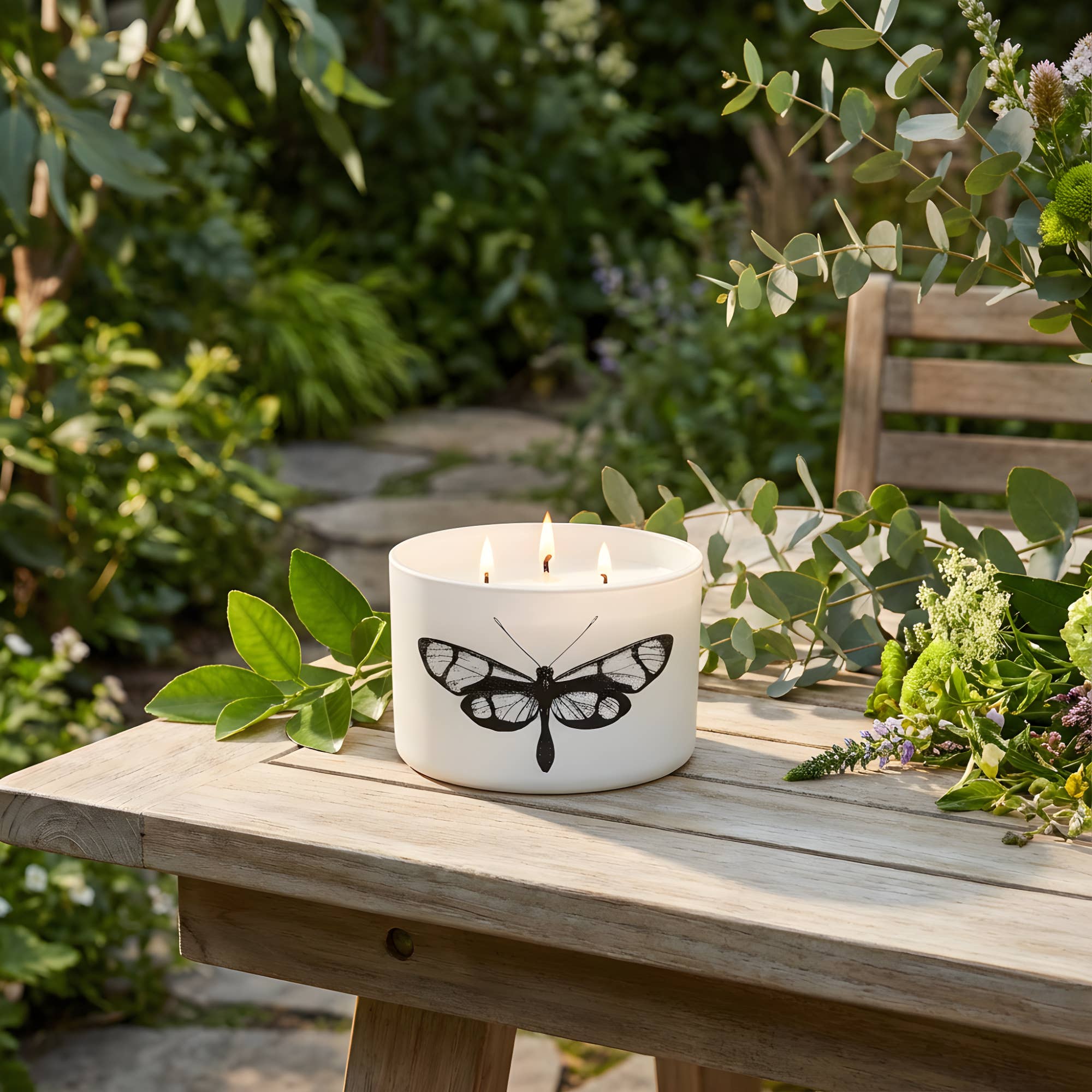 Citronella 3-Wick Candle, Eucalyptus