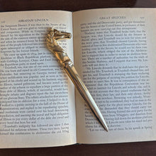 Load image into Gallery viewer, Solid Polished Brass Horse Head Letter Opener | Stationery
