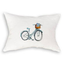 Load image into Gallery viewer, Blue Bike with Hydrangeas
