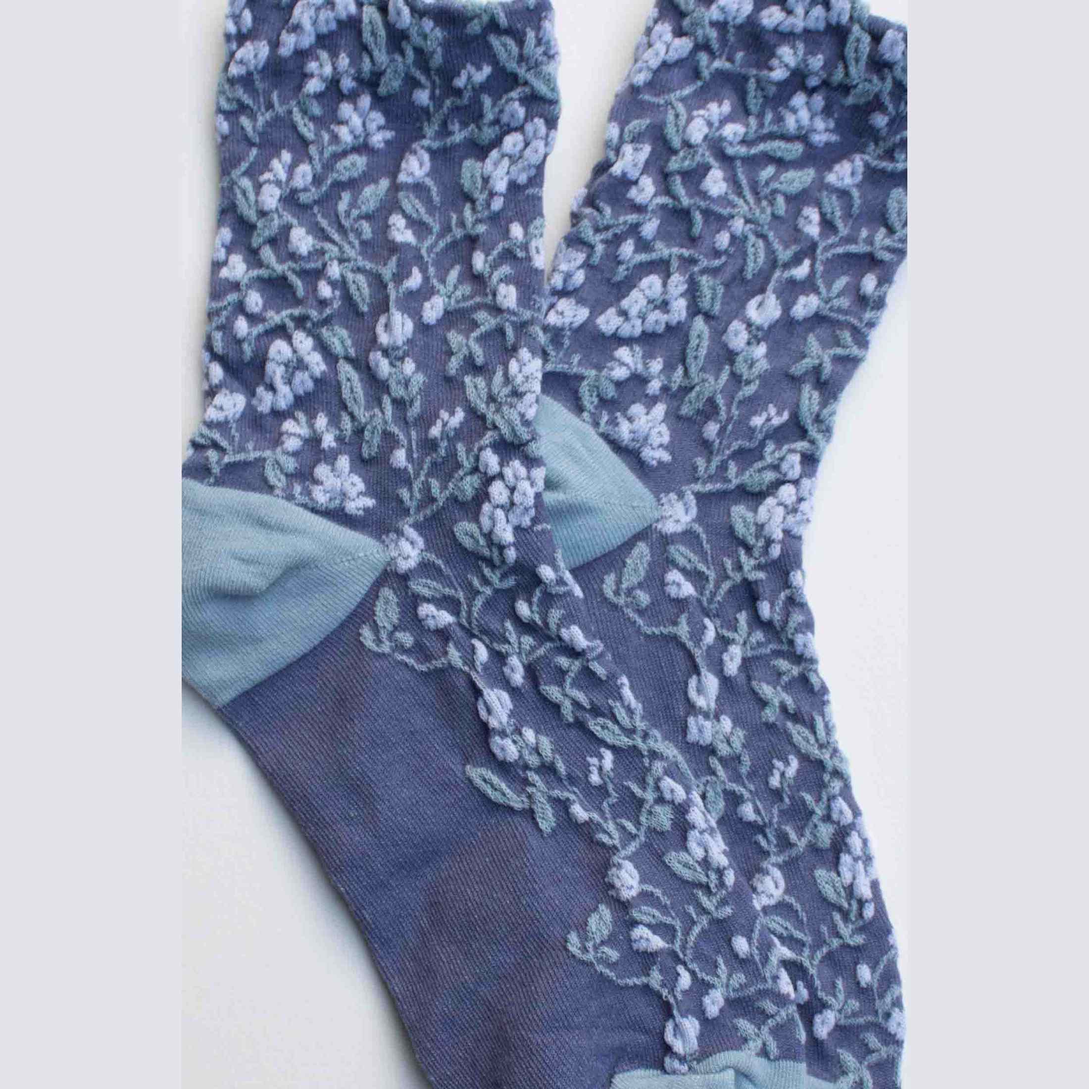 Floral Textured Socks