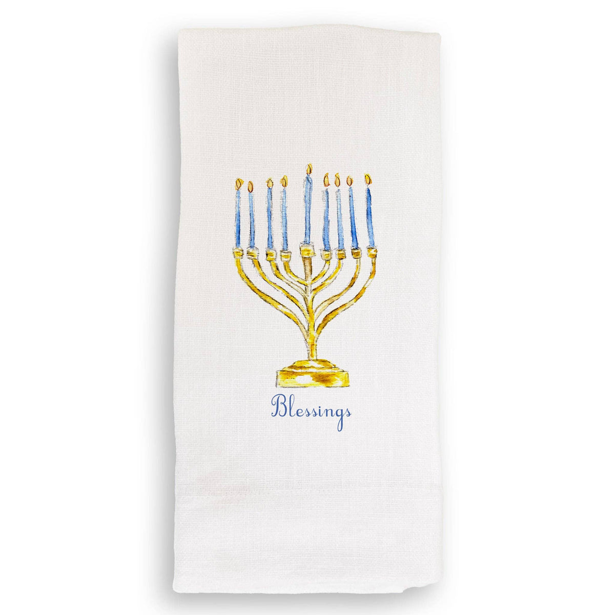 Menorah with Blessings