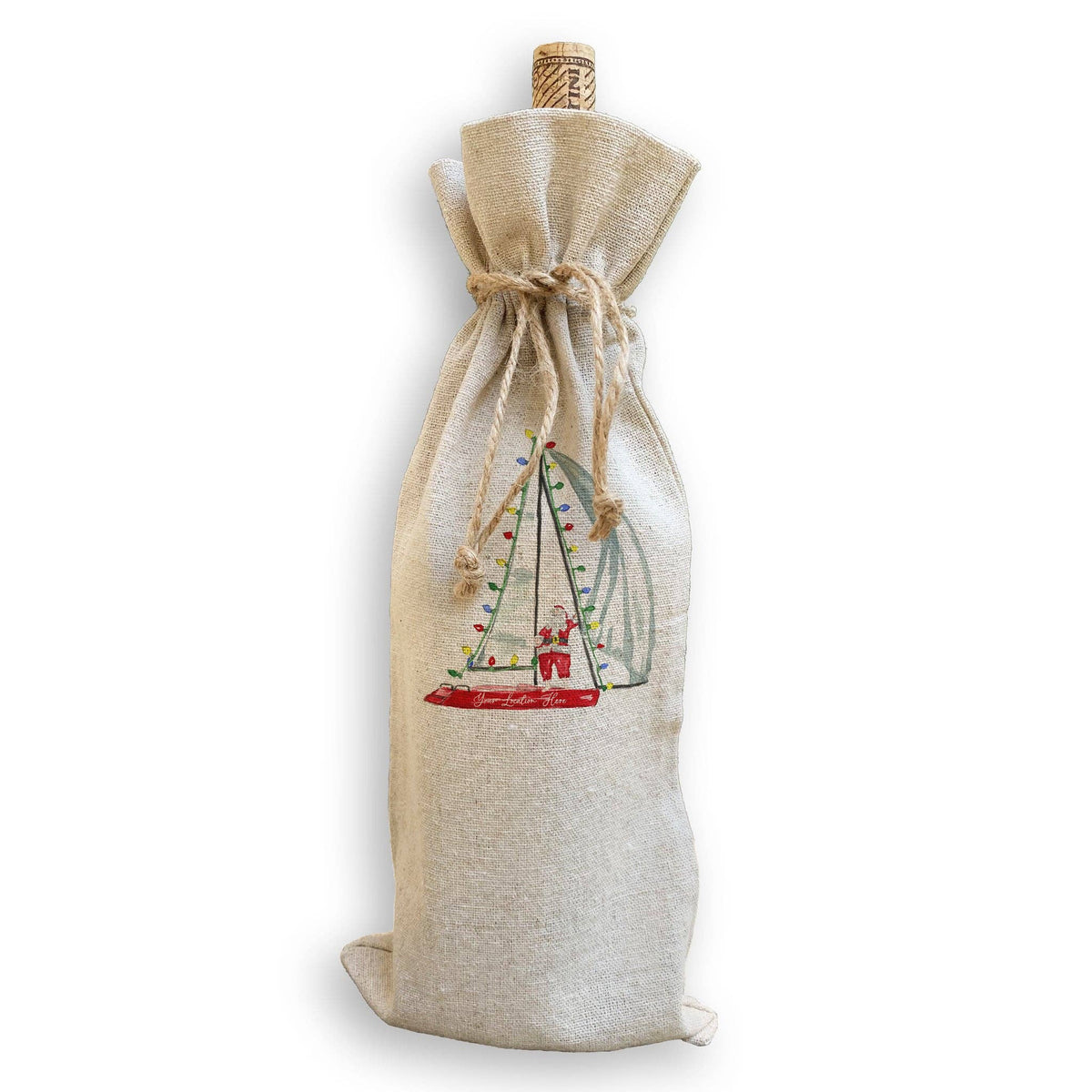Sailing Santa Kitchen Towel