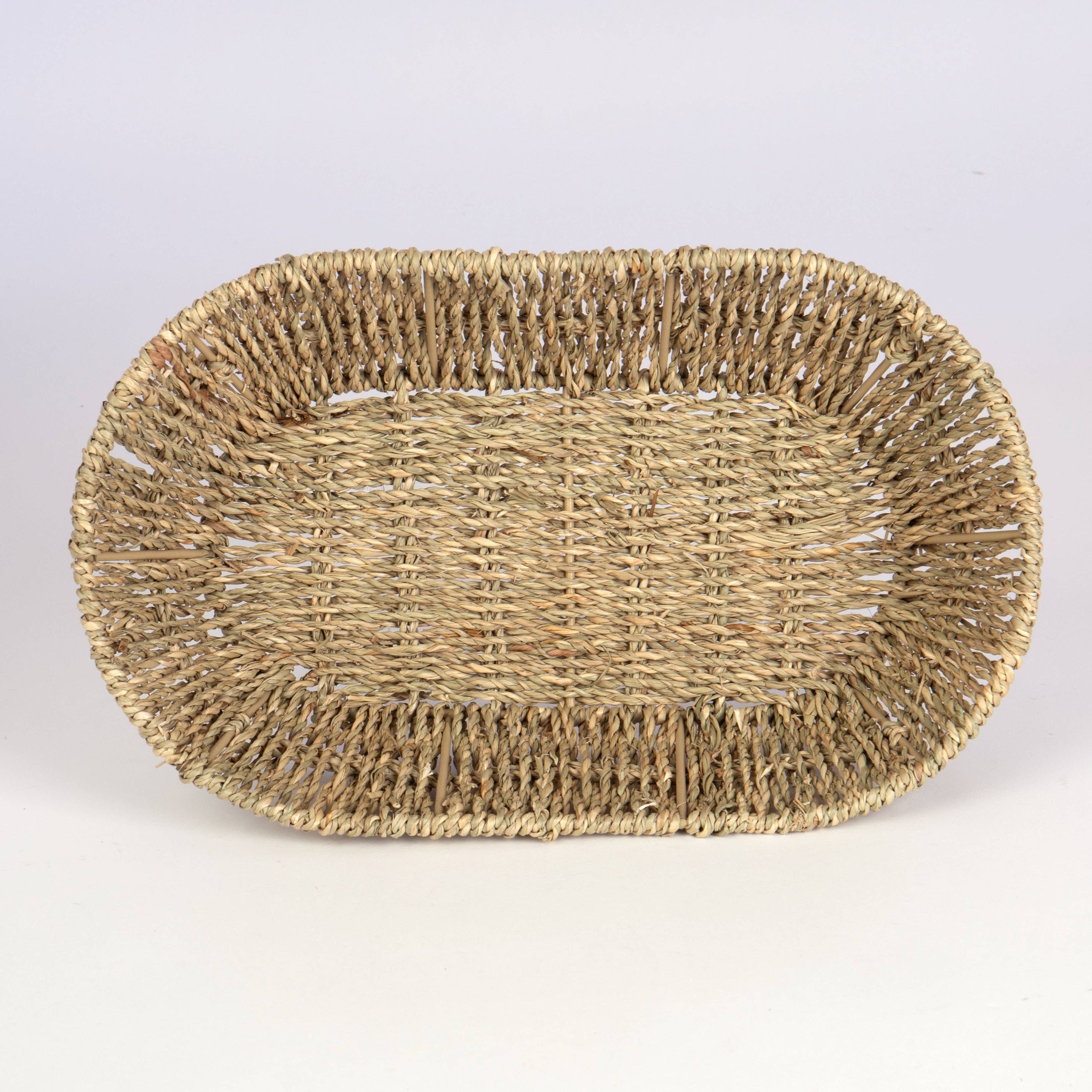 Oval Seagrass Bowl Basket 14"