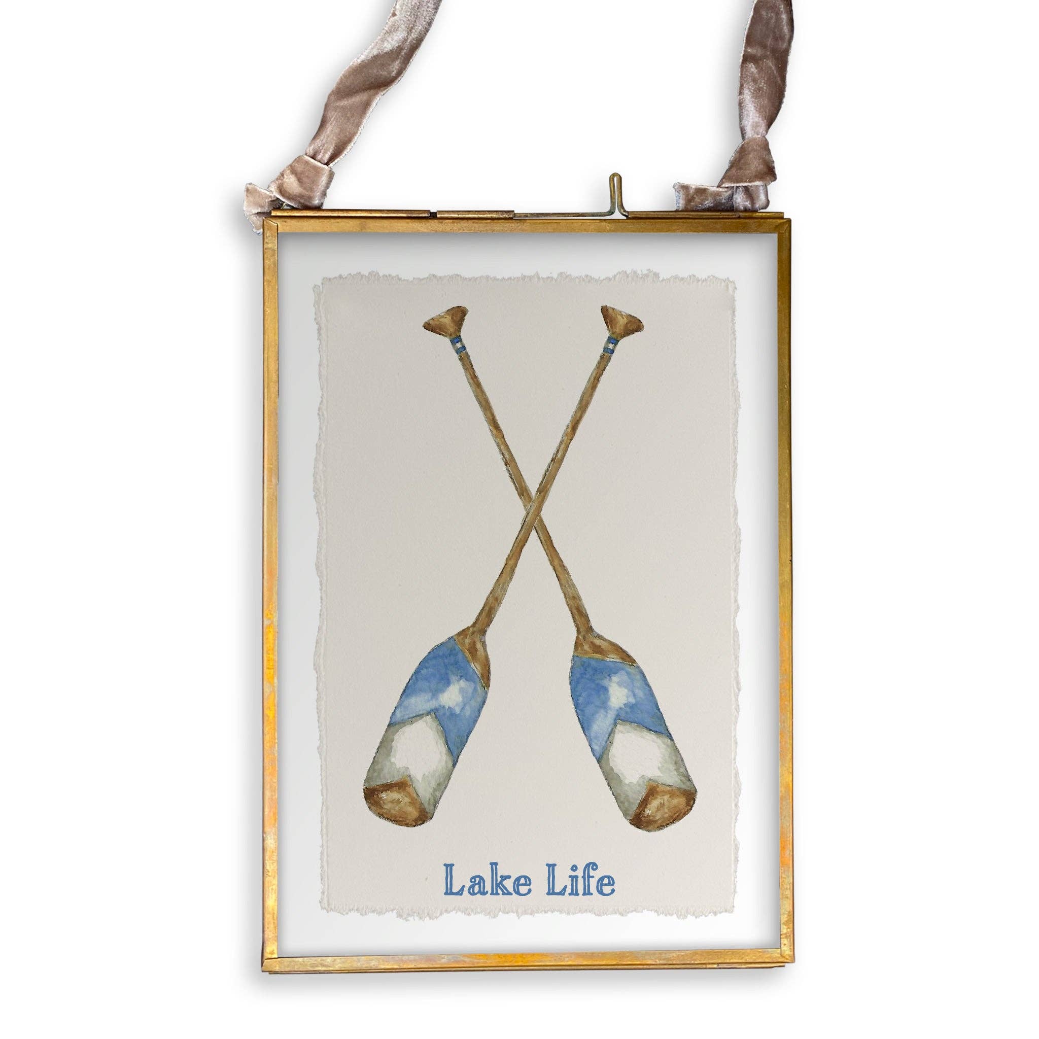 Blue Paddles Hand Towels
