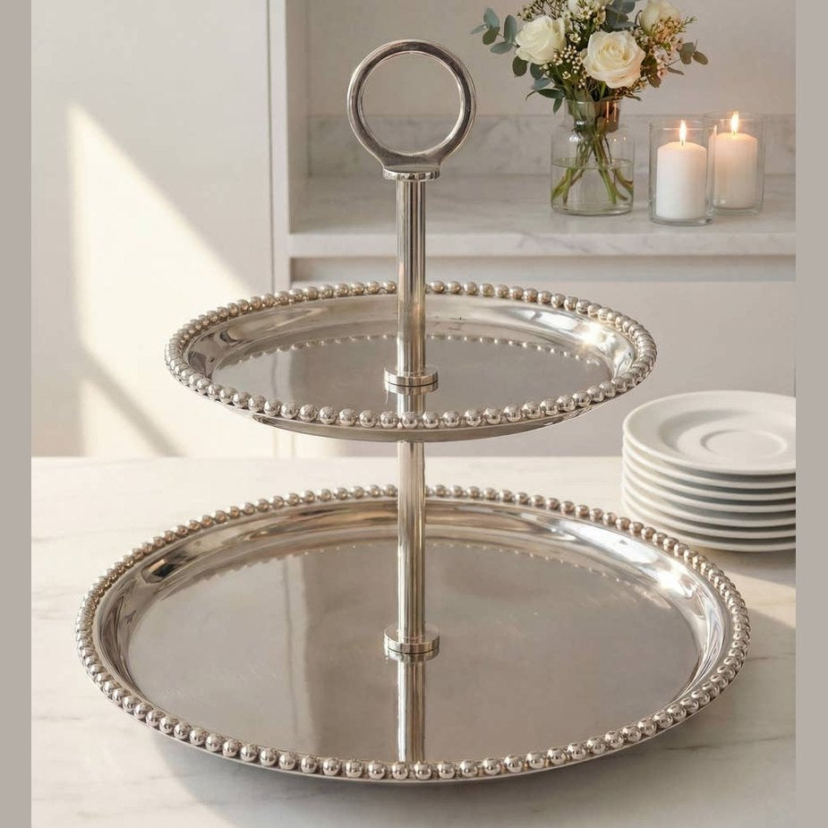 Perles 2 Tier Cake Stand