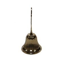 Load image into Gallery viewer, Solid Brass Anchor Hand Bell - Antique Vintage Style, 5-3/4"
