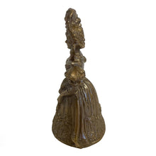Load image into Gallery viewer, Antiqued Brass Colonial Lady Table Bell | Home Accents
