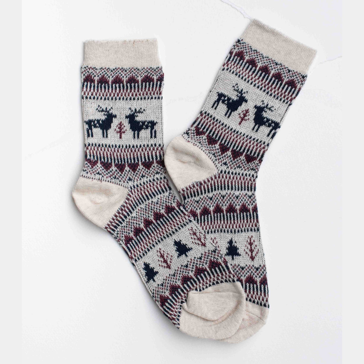Holiday Deer Casual Socks