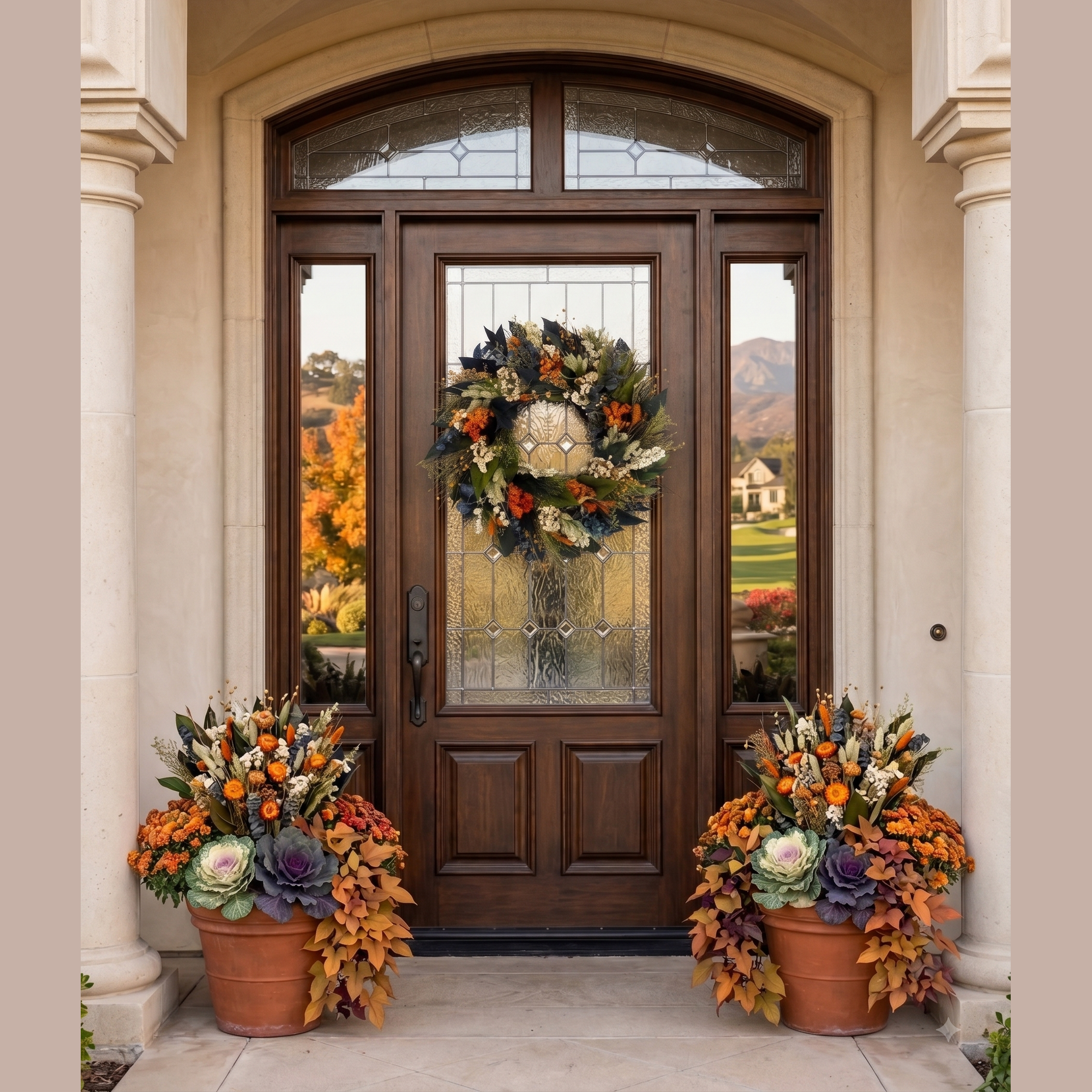 ANDALUCA Saratoga Fall Wreath