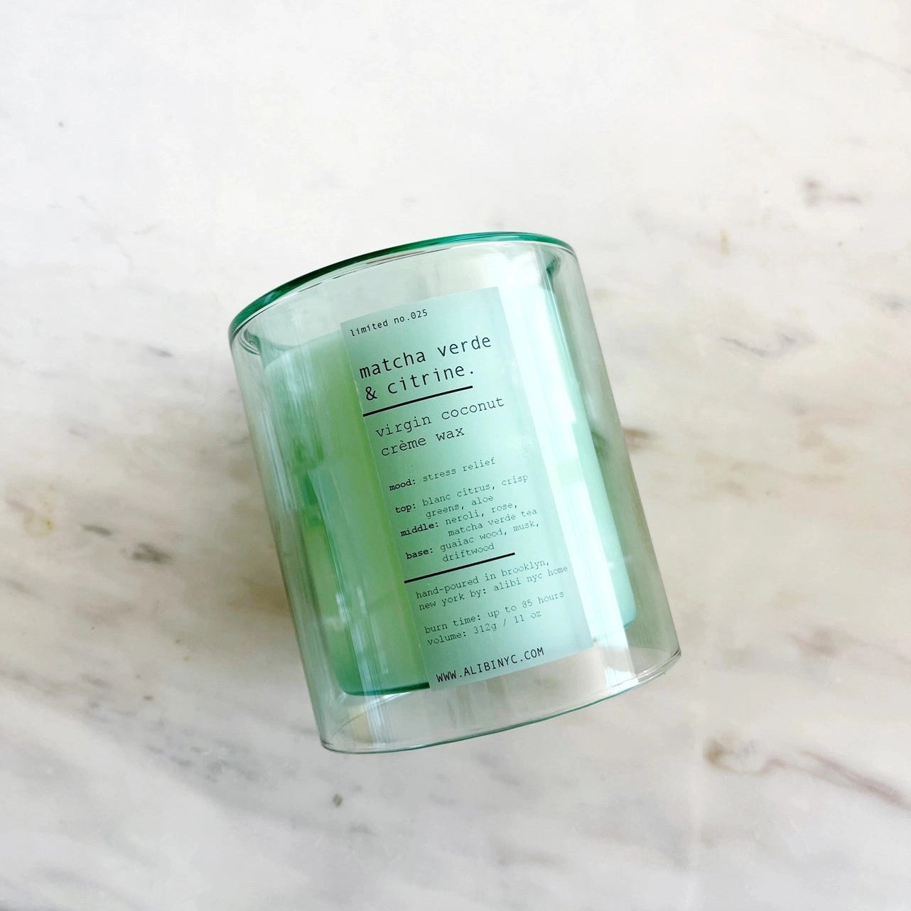 Matcha Verde & Citrine Candle