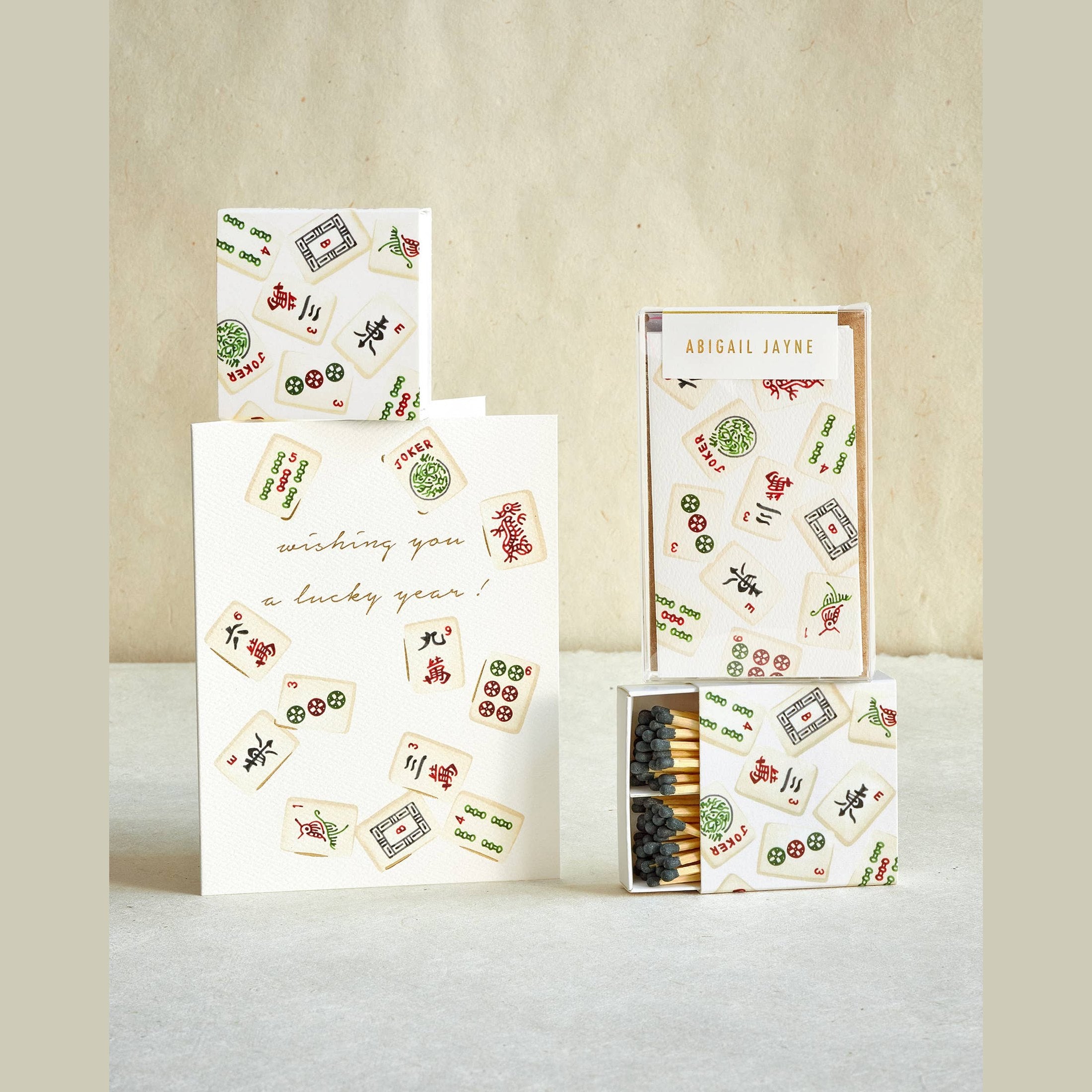 Mahjong Birthday Card Greeting Card | Good Luck Card