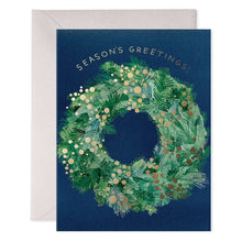 Load image into Gallery viewer, Season&#39;s Greens | Wreath Christmas Greeting Card
