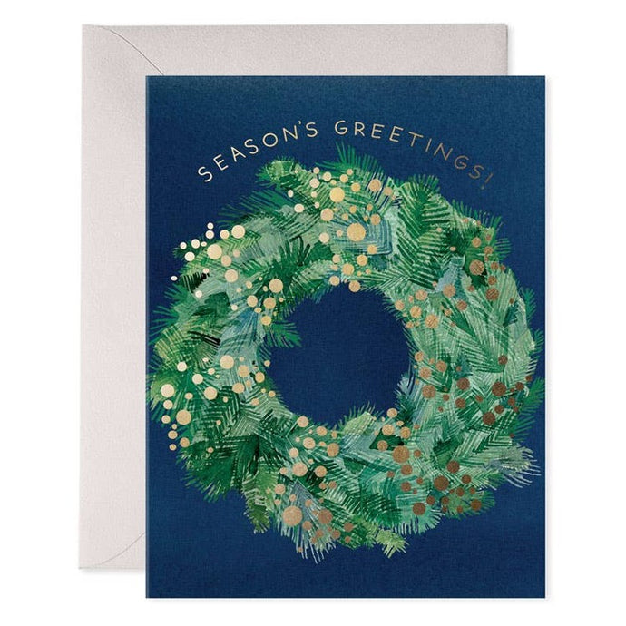 Season's Greens | Wreath Christmas Greeting Card