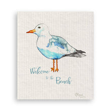 Load image into Gallery viewer, Seagull with Welcome to the Beach
