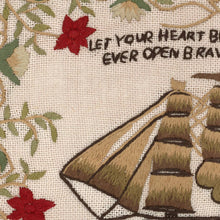 Load image into Gallery viewer, Let Your Heart Be Like The Sea Needlepoint Vintage PRINT

