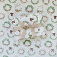 Load image into Gallery viewer, Wreath Gift Wrap Roll - Wrapping Paper
