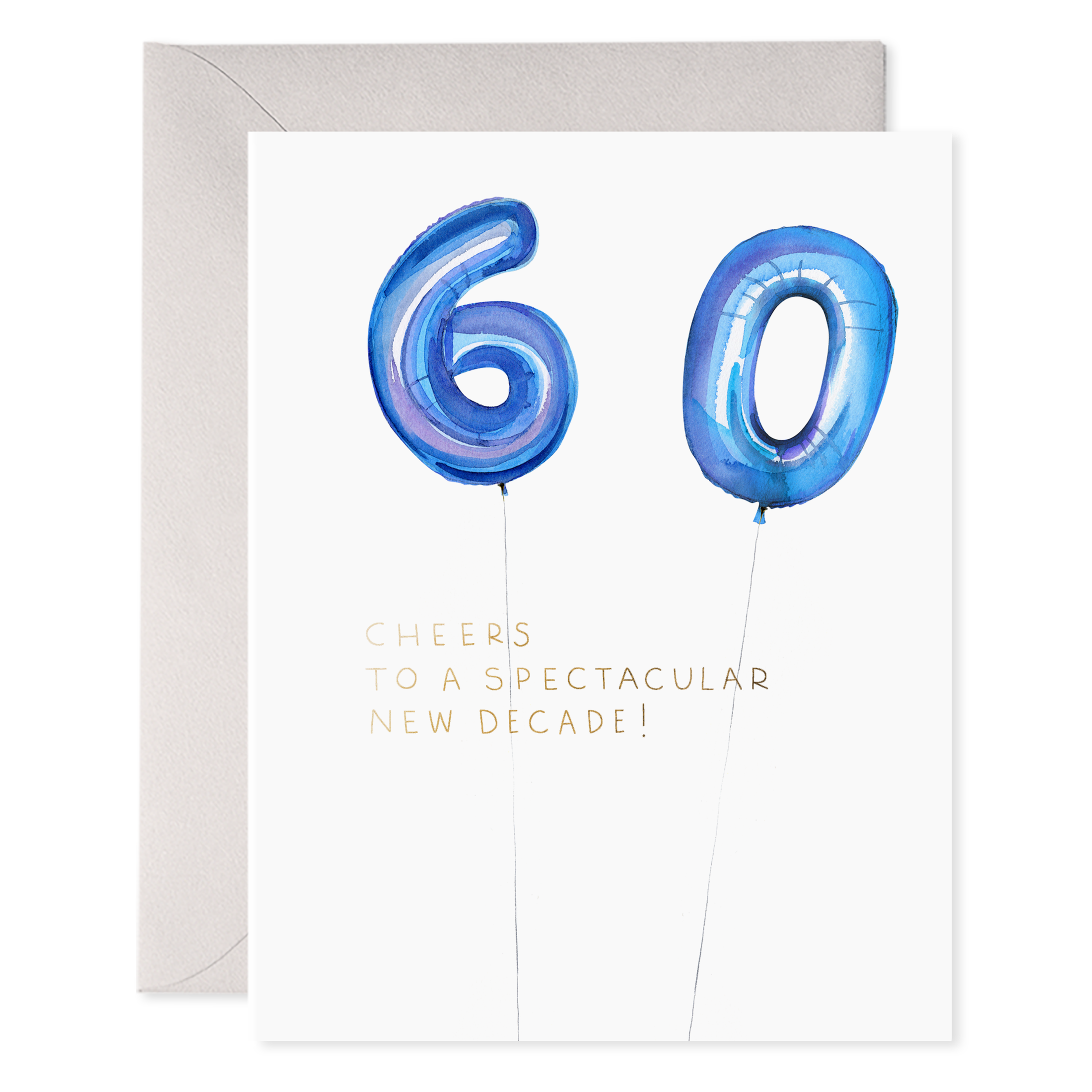 Helium 60 Birthday Greeting Card