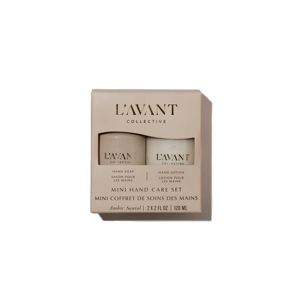 Mini Hand Care Set, Hand Soap + Hand Lotion Ambre Santal