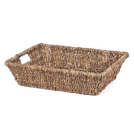 RECT SEAGRASS / WIRE TRAY IH
