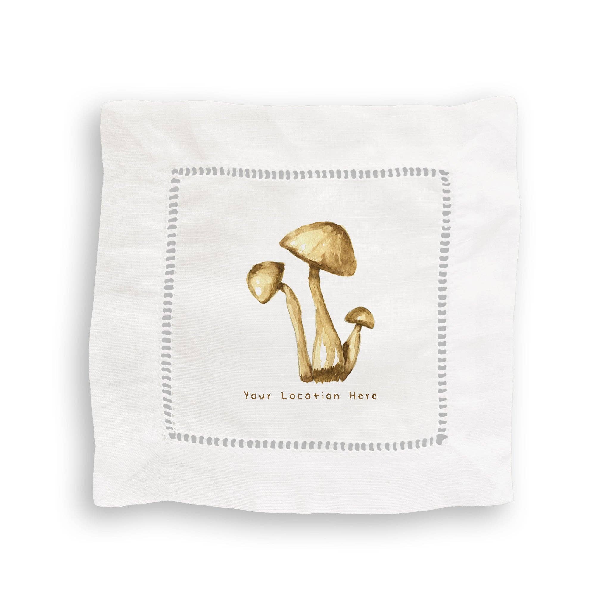 Three Mushrooms with Location