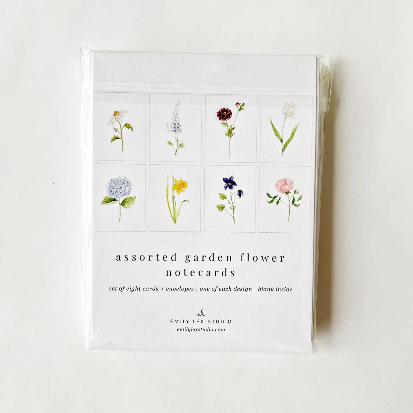 Set of 8 Assorted Garden Notecards