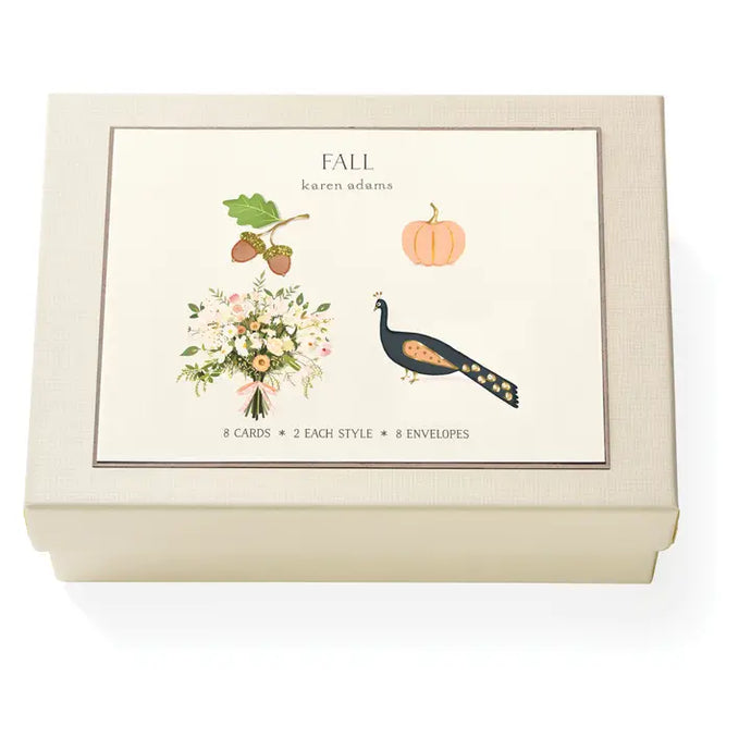 Fall Note Card Box