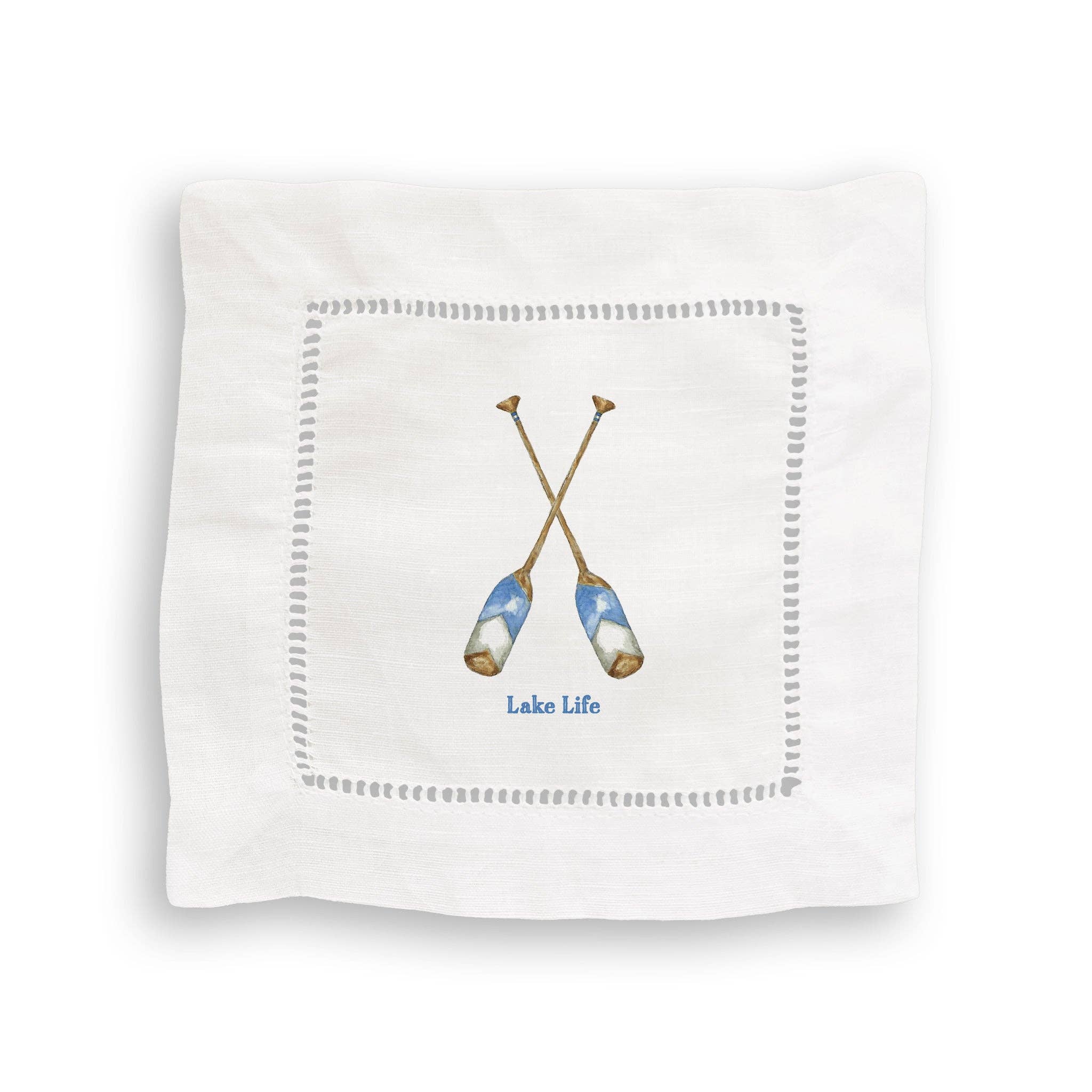 Blue Paddles Hand Towels