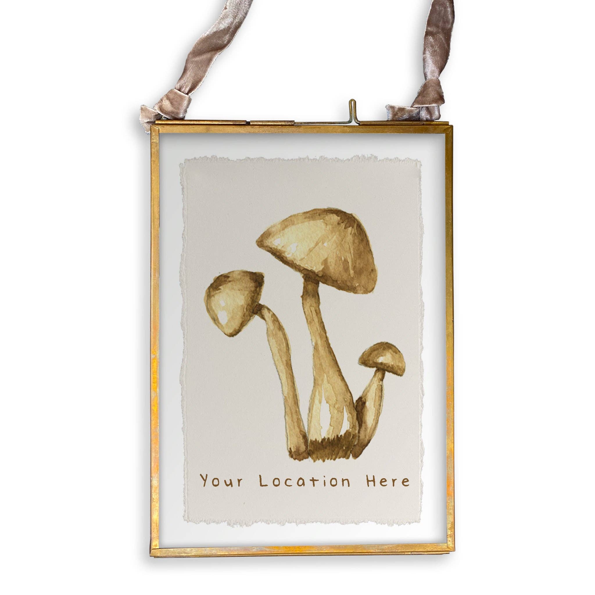Three Mushrooms with Location
