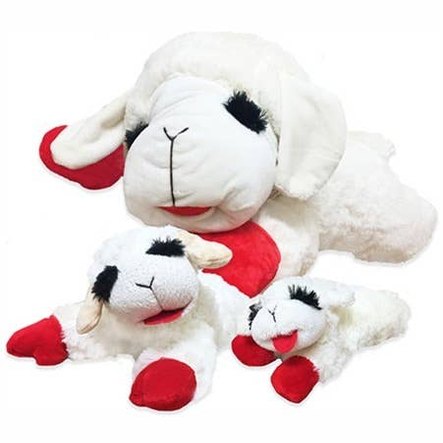 Multipet Lamb Chop Plush Dog Toy 10"