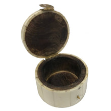 Load image into Gallery viewer, Horse Head Design Round Jewelry - Trinket Bone Box, 2-1/4"
