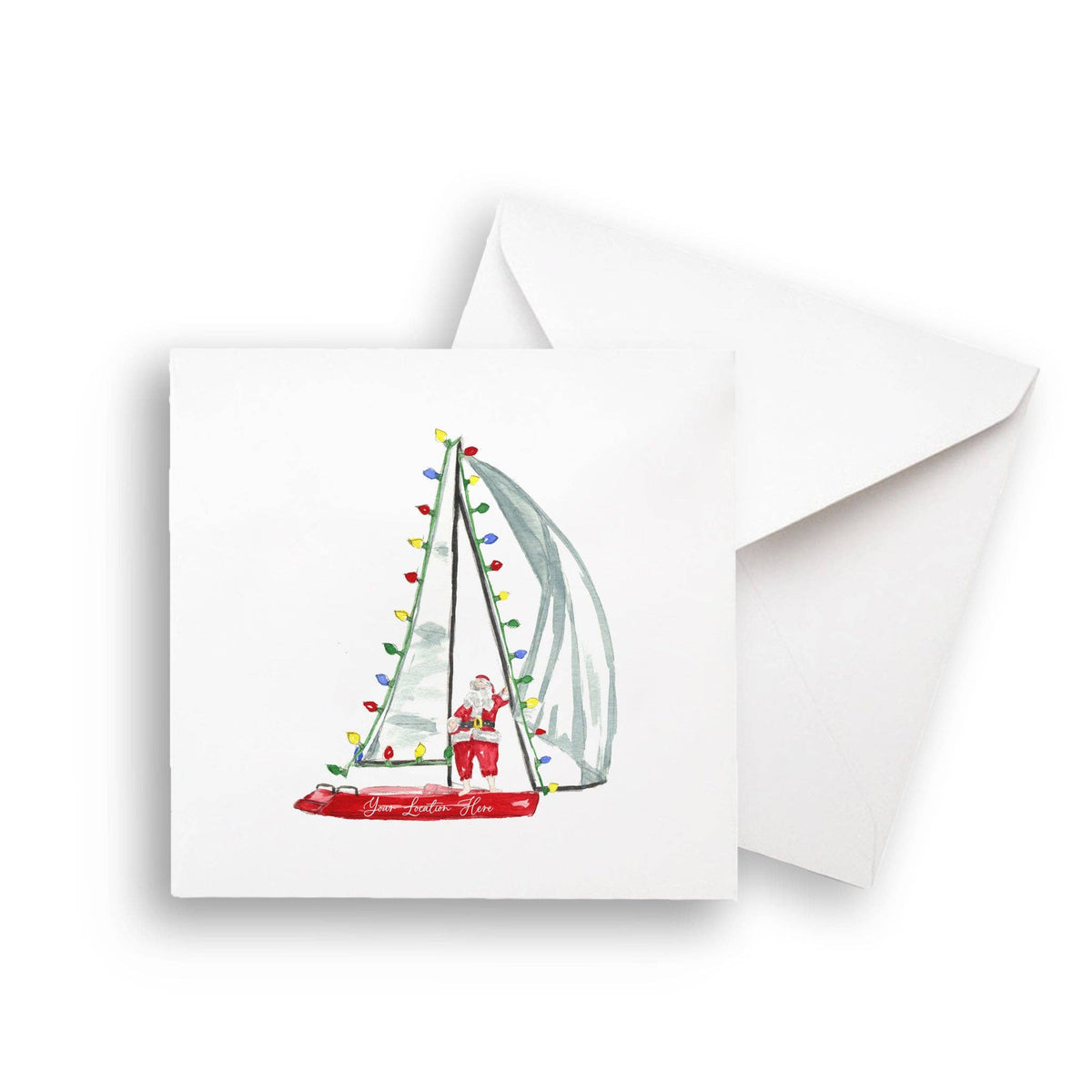 Sailing Santa Kitchen Towel
