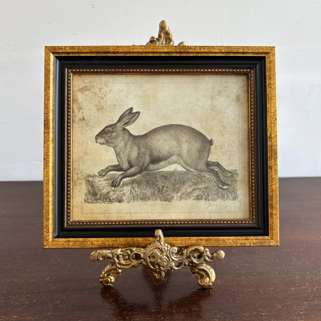 Vintage Style Solid Brass Photo-Plate Easel Stand - 2 sizes