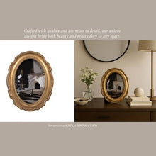 Load image into Gallery viewer, Photo Frame - Gold Polyresin Round Vintage Style, 4x6 in.
