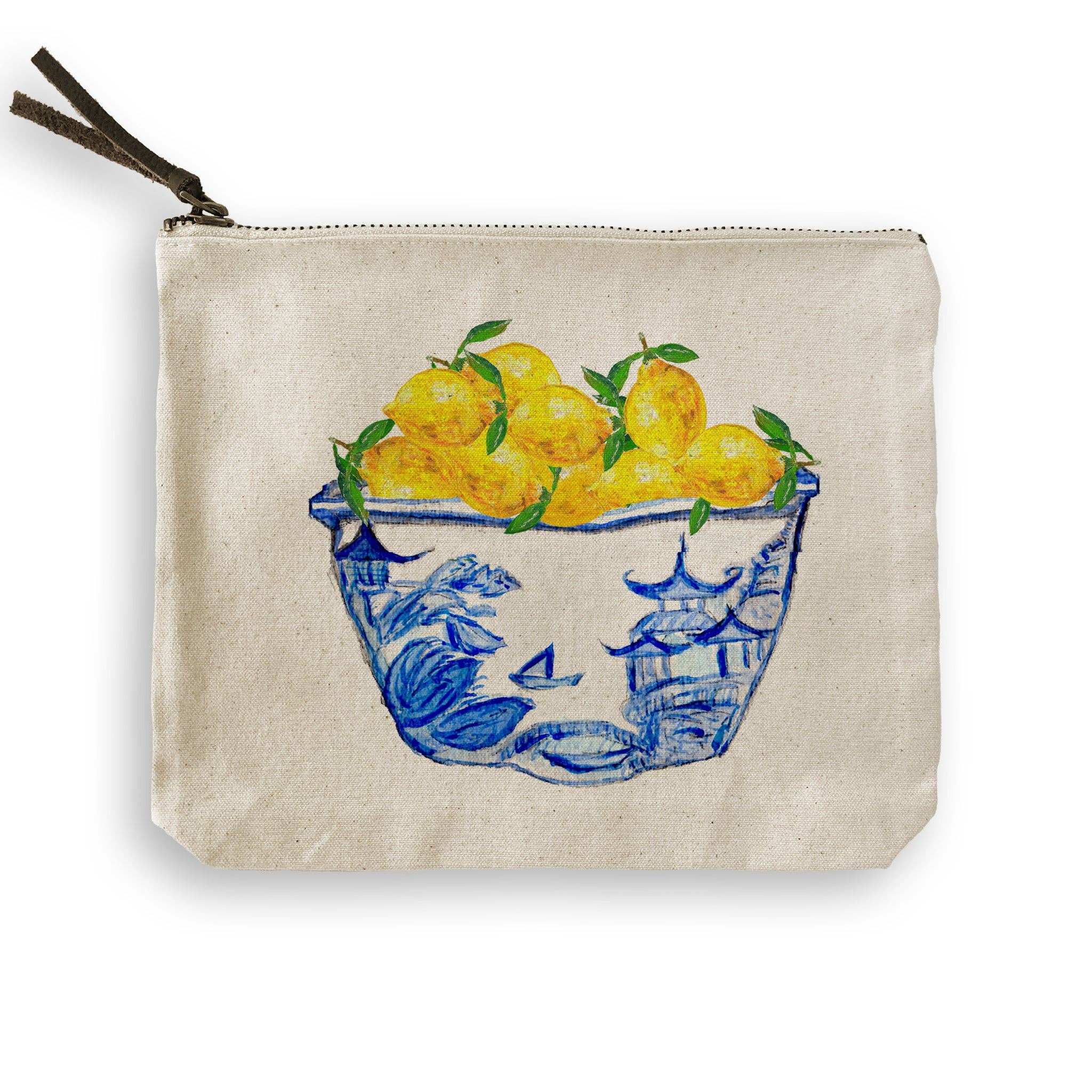 Blue & White Bowl with Lemons