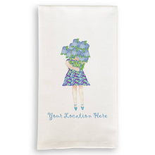 Load image into Gallery viewer, Lady with Hydrangeas and Location
