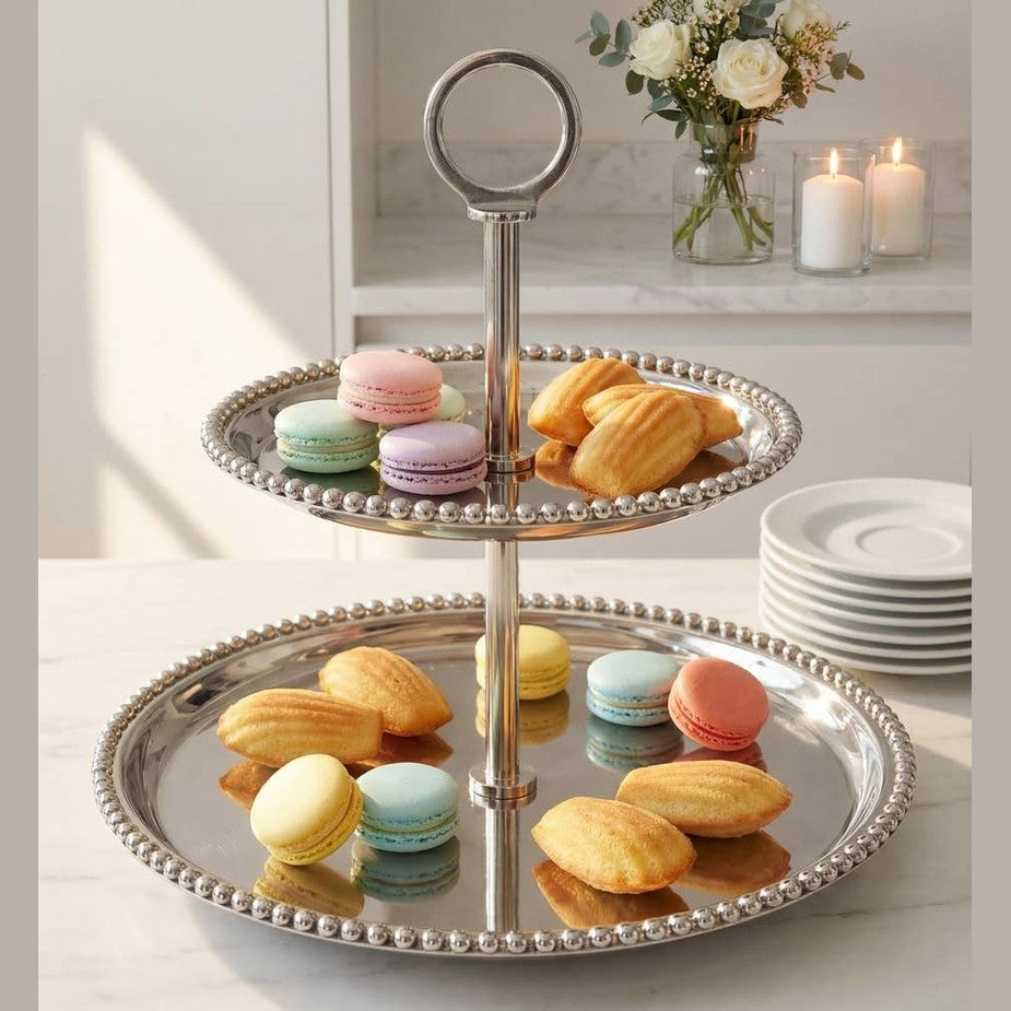 Perles 2 Tier Cake Stand