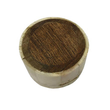 Load image into Gallery viewer, Horse Head Design Round Jewelry - Trinket Bone Box, 2-1/4"
